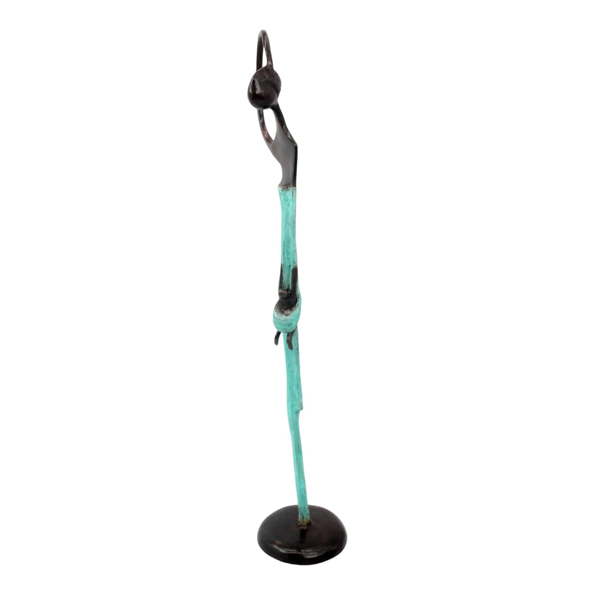 Bronze Burkina Faso turquoise 56cm