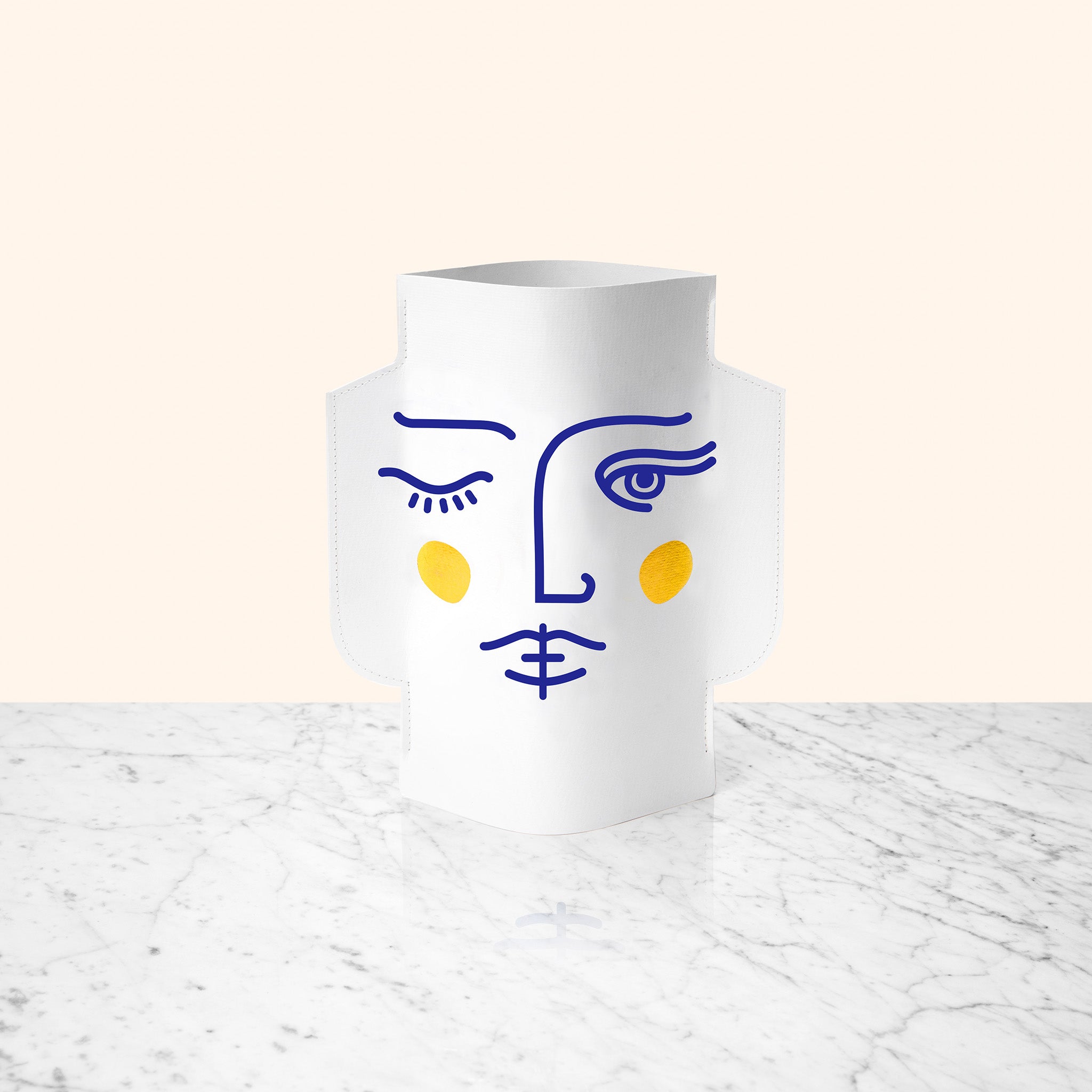 Vase en papier Janus (Double face)