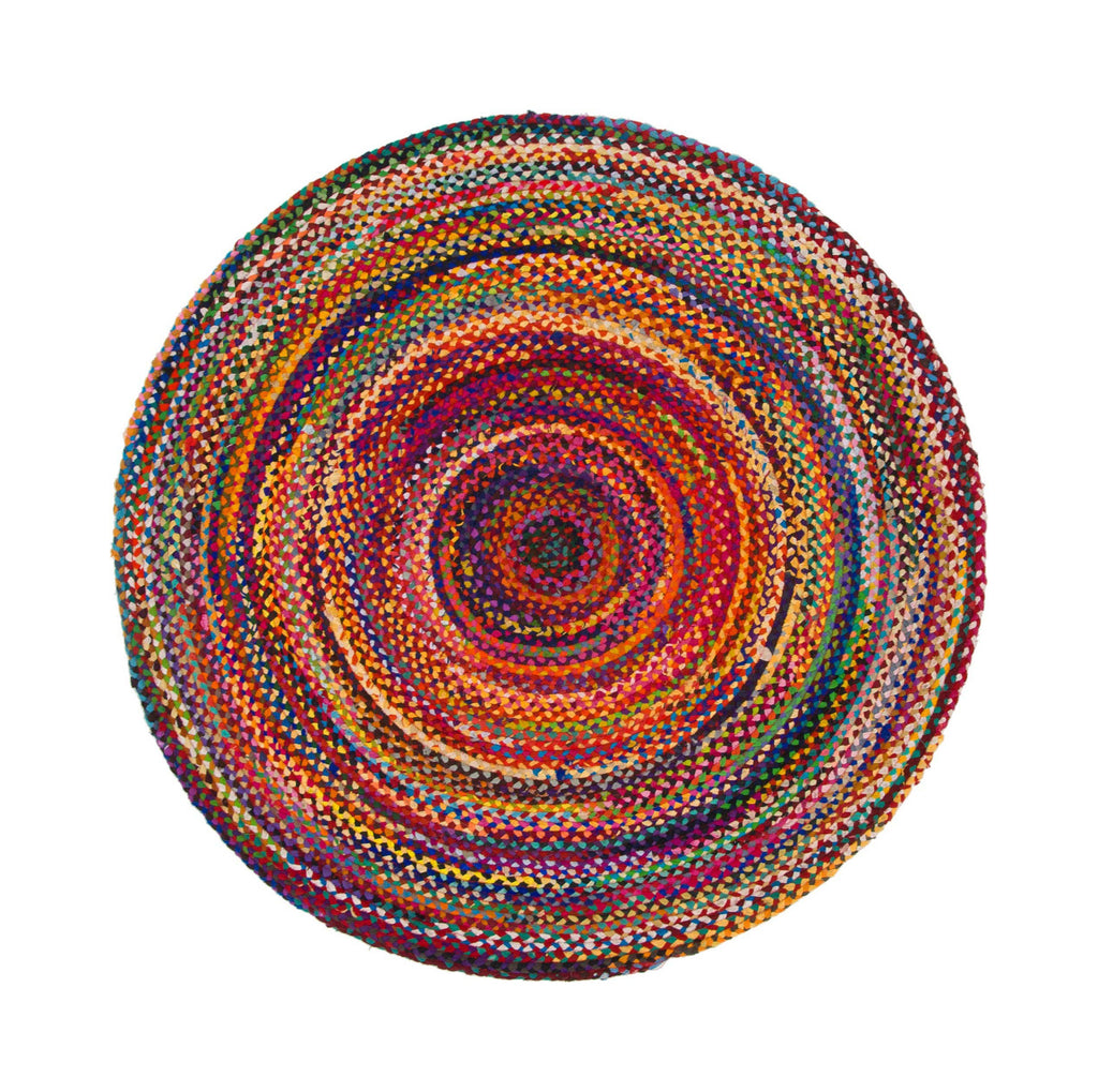 Tapis rond multicolore Ø90cm