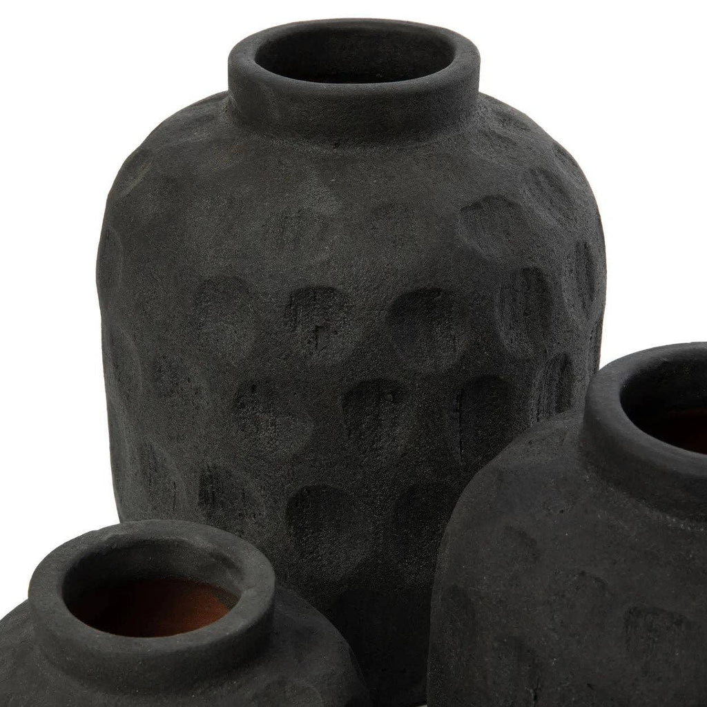 Vase tendance noir - M