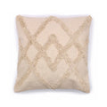Coussin croisillons crème 45x45cm