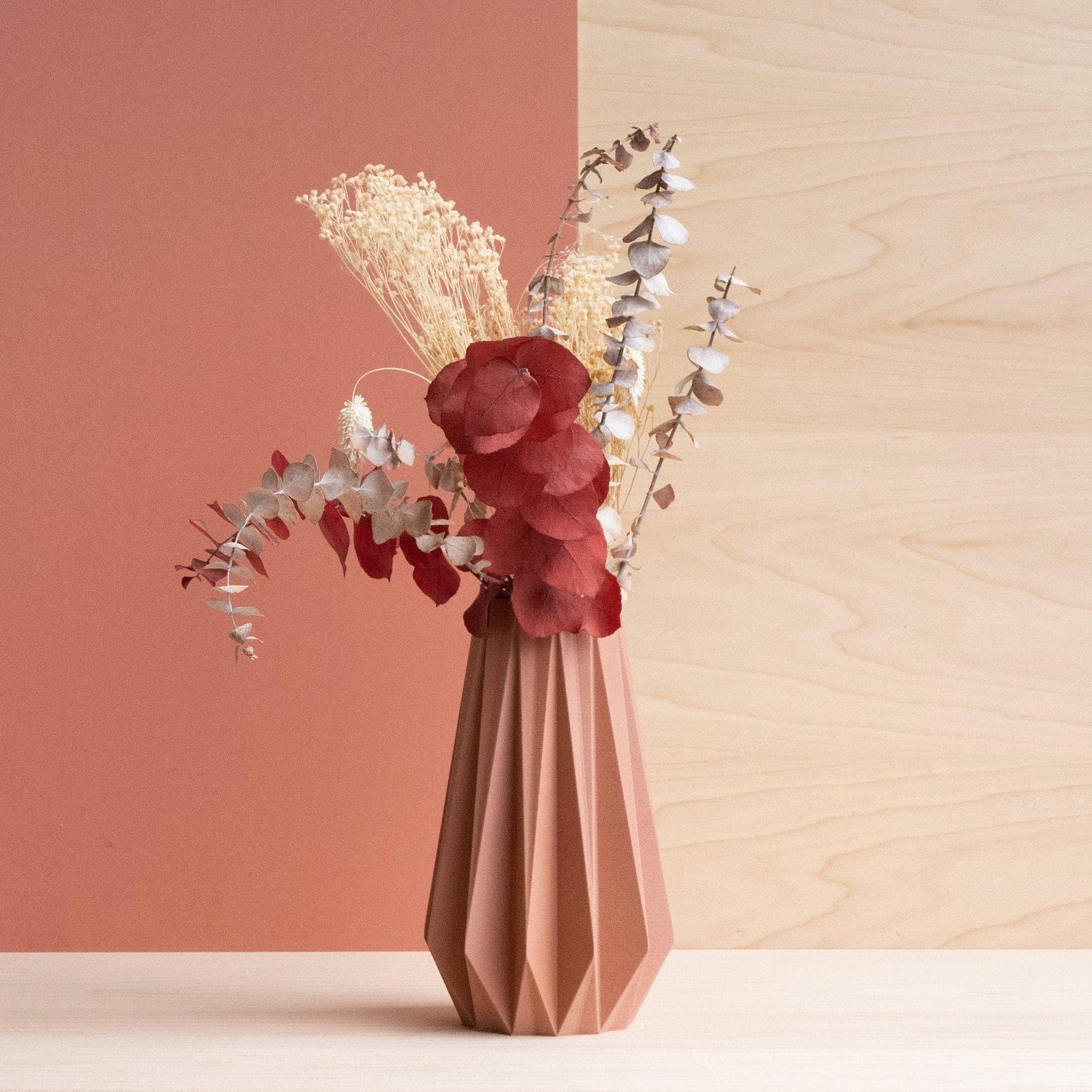 Vase Origami Terre cuite 15cm