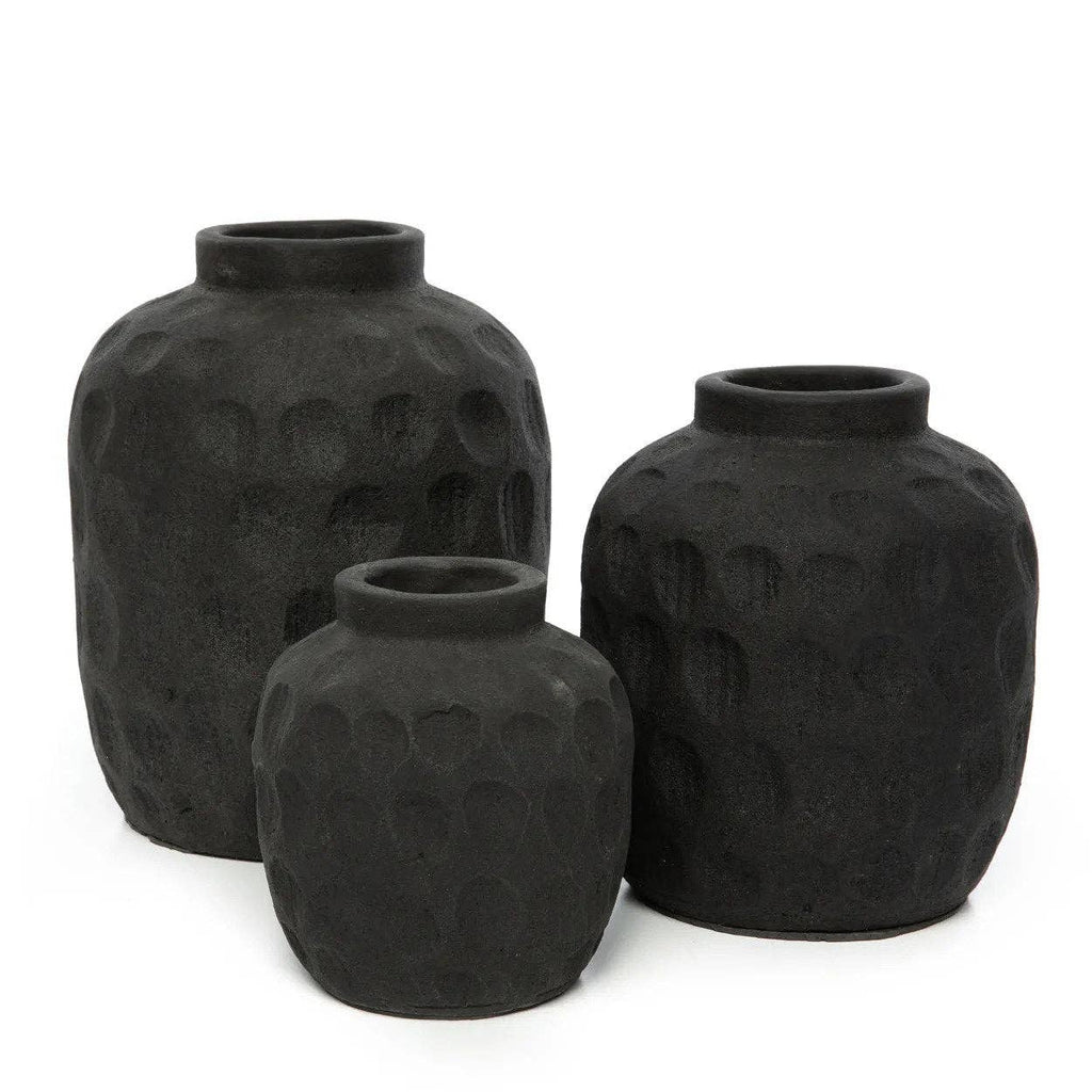 Vase tendance noir - M
