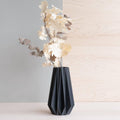 Vase Origami Noir 15cm