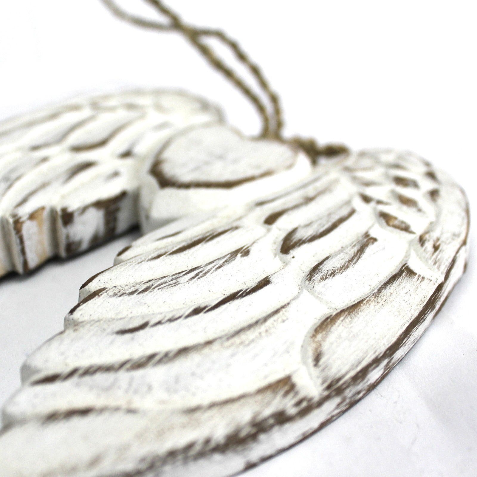 Ailes d’ange artisanales cœur - 24cm