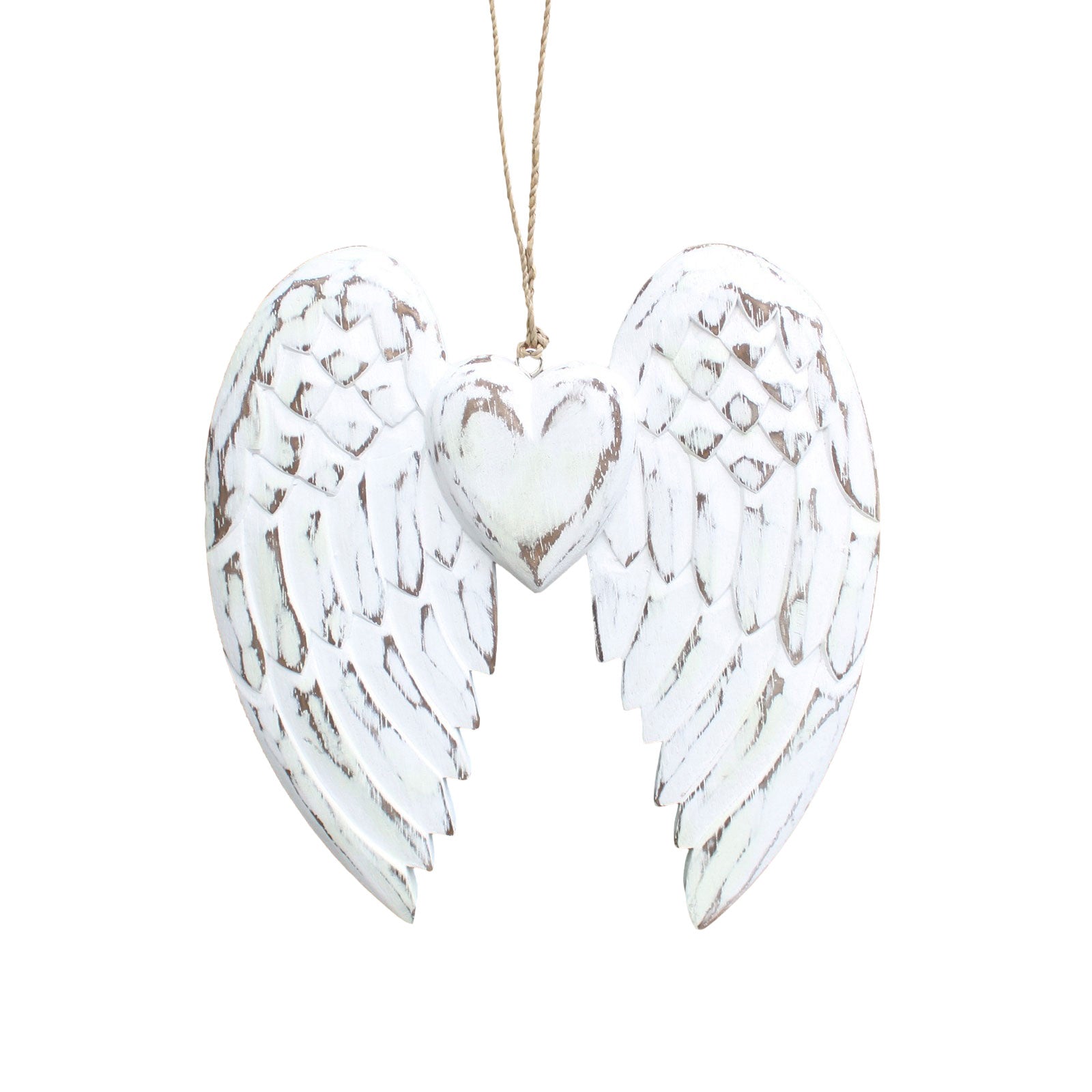 Ailes d’ange artisanales cœur - 24cm