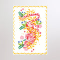 Illustration numérique A4 "Tigre et Fleurs"