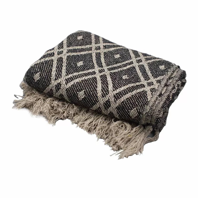 Plaid bohème losanges