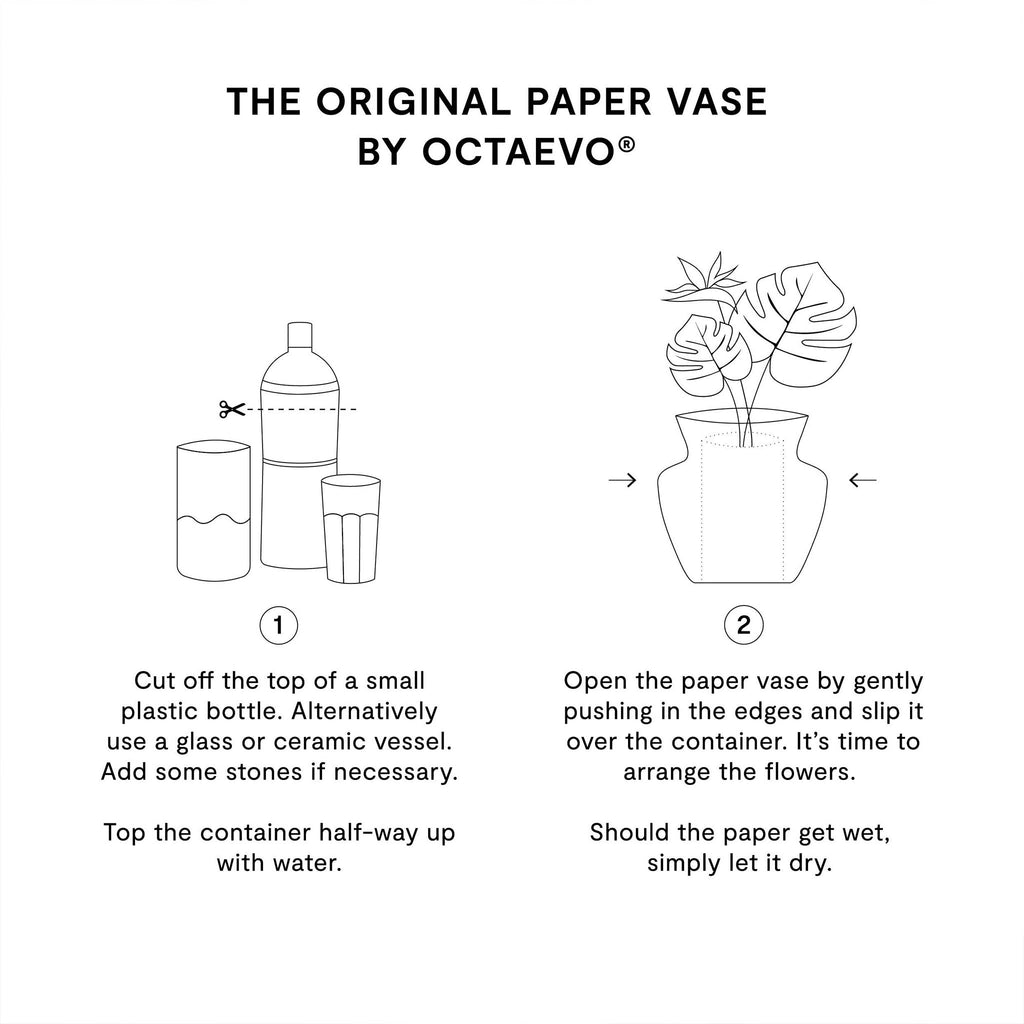Vase en papier Janus (Double face)