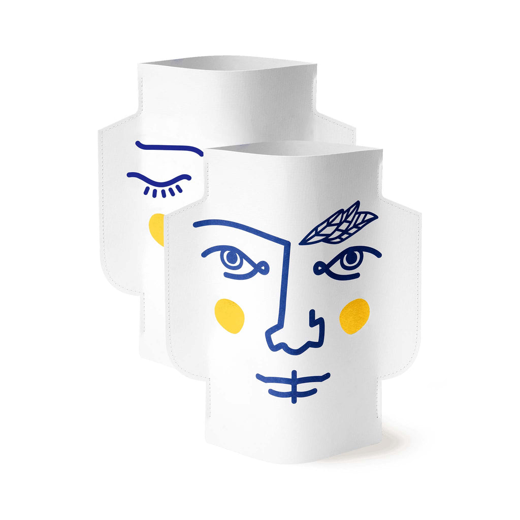 Vase en papier Janus (Double face)