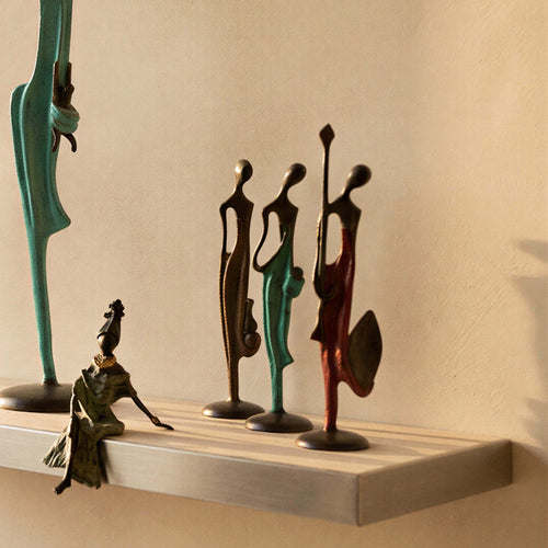 Bronze Burkina Faso brun 25cm