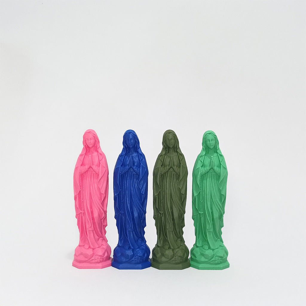 Statuette de la Vierge colorée