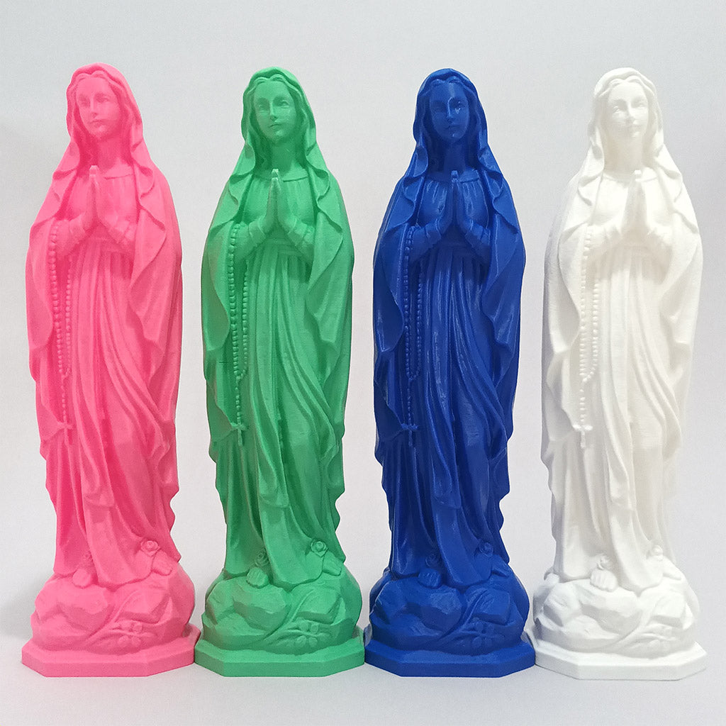 Statuette de la Vierge colorée