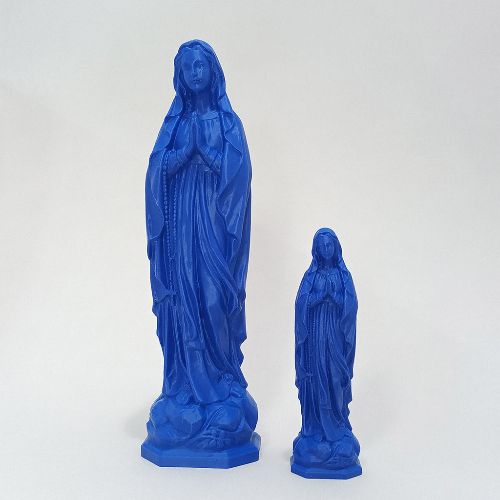 Statuette de la Vierge colorée