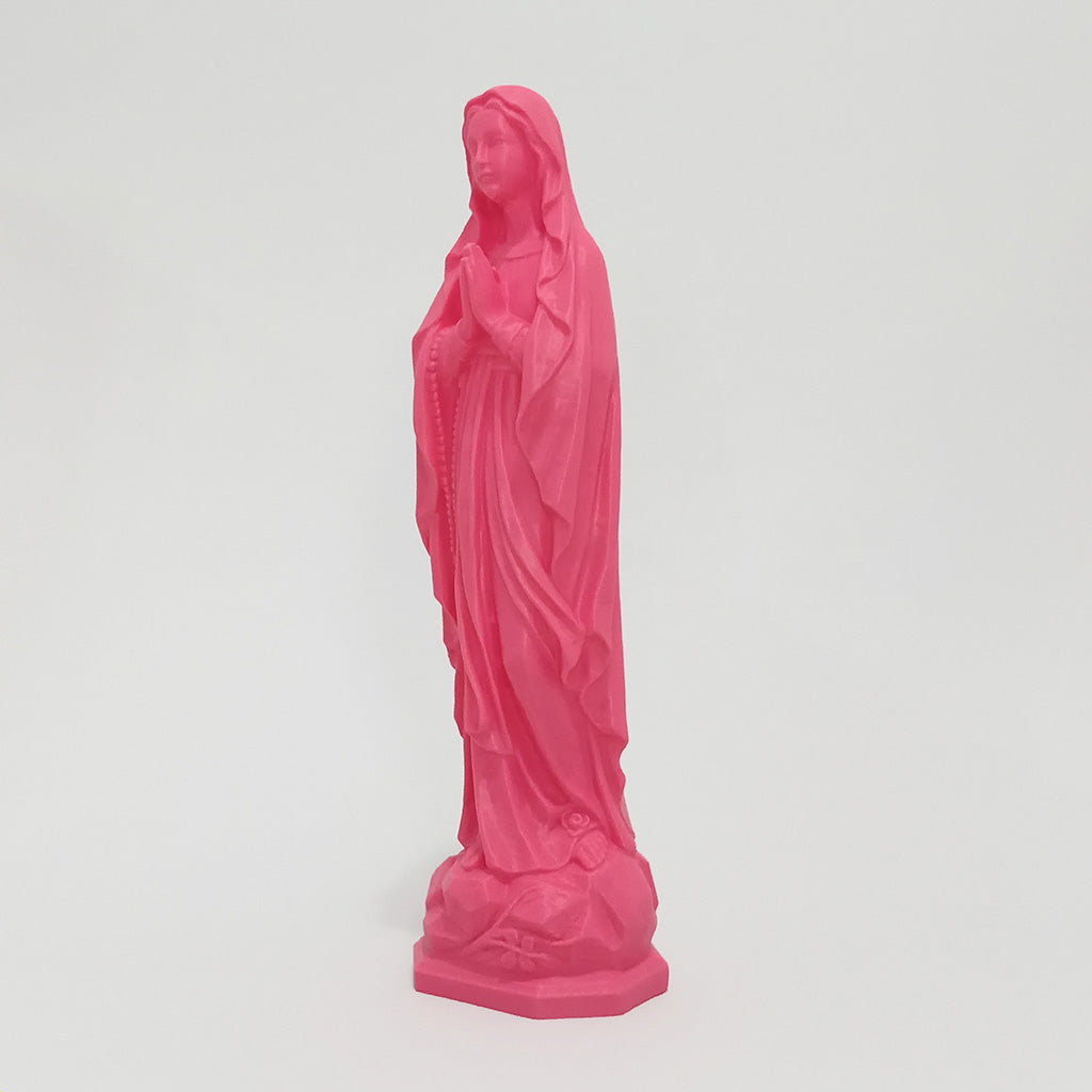 Statuette de la Vierge colorée