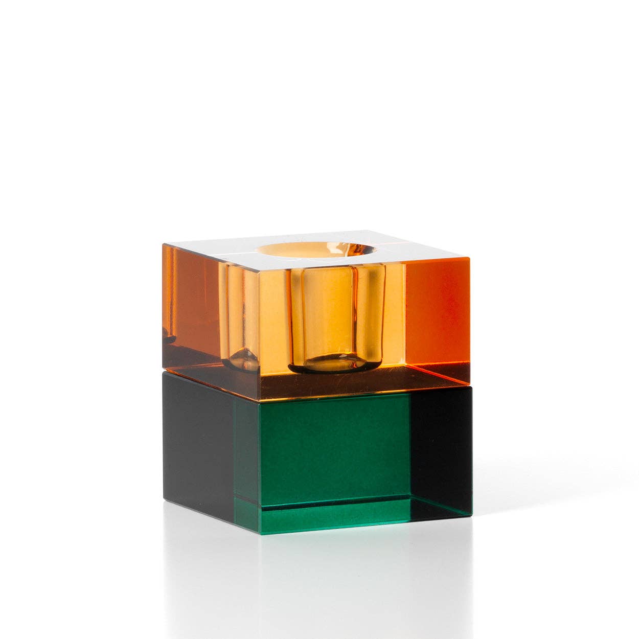 Le Porte-Bougie Gem Blocks - Ambre Vert