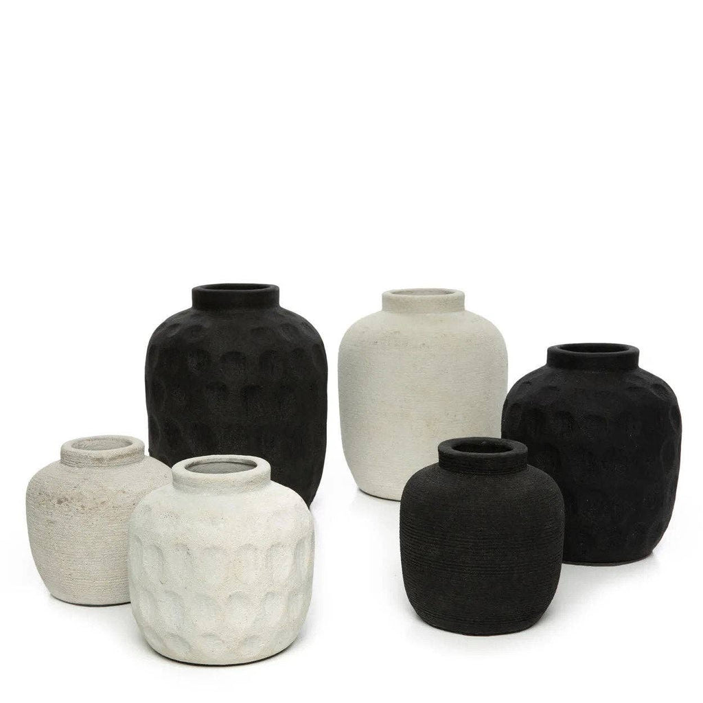 Vase tendance noir - M