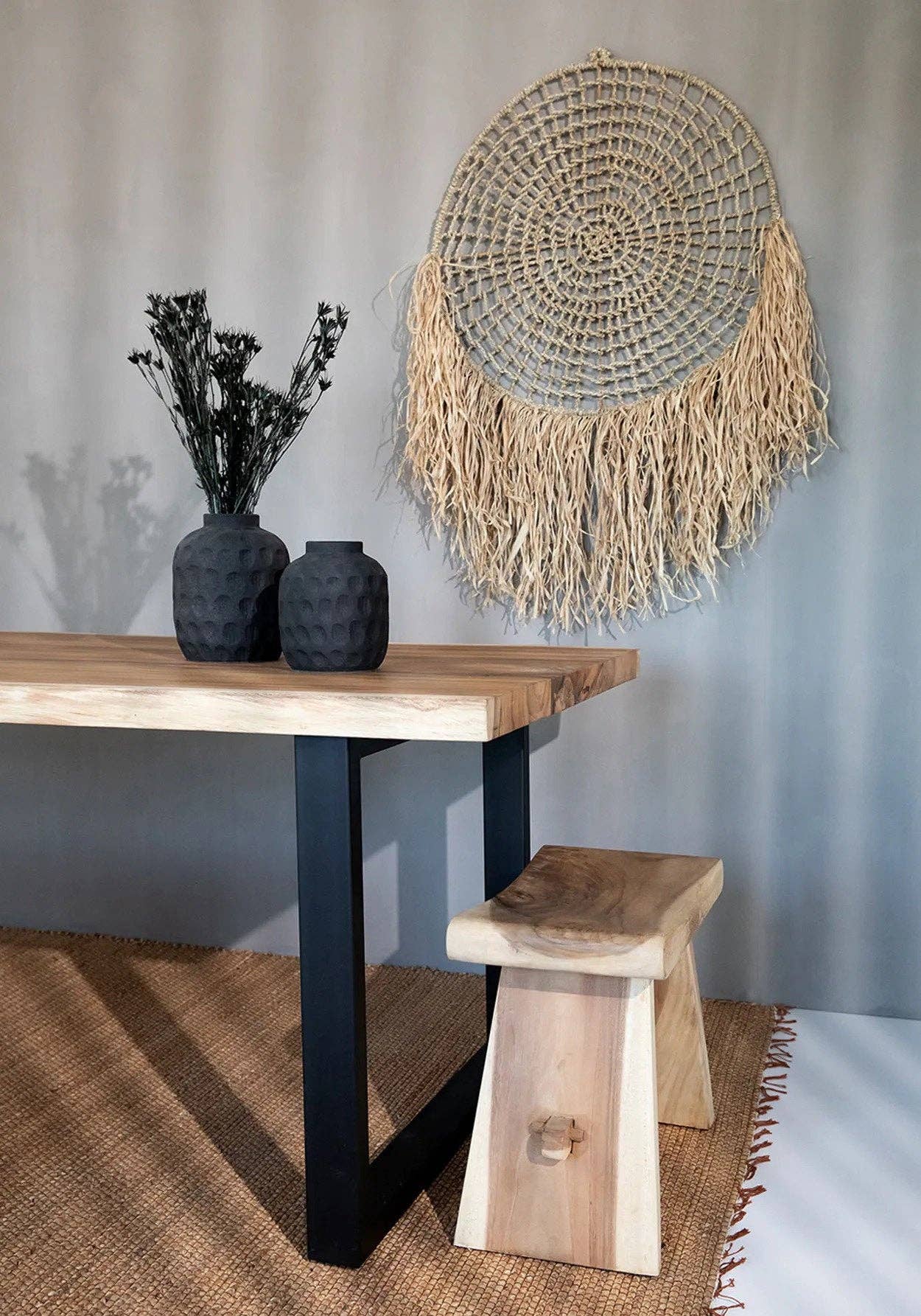 Vase tendance noir - M