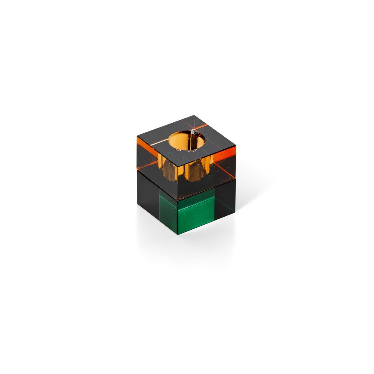Le Porte-Bougie Gem Blocks - Ambre Vert