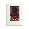 Estampe originale linogravure SOLECITO / Jainite Silvestre